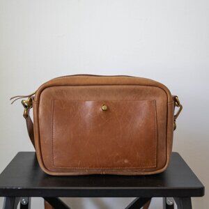 Madewell Transport Camera Bag - Leather Crossbody - English Saddle